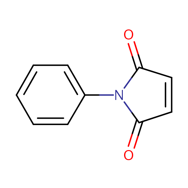 1-Phenyl-1H-pyrrole-2,5-dione structural formula