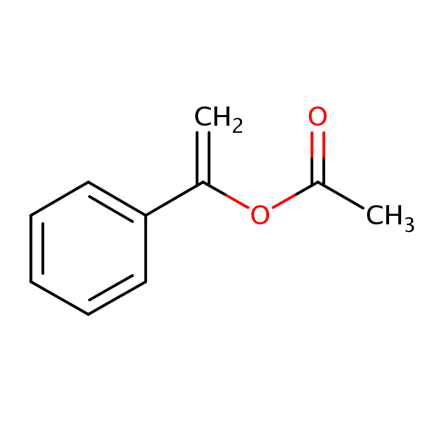1-Phenylethenyl acetate structural formula