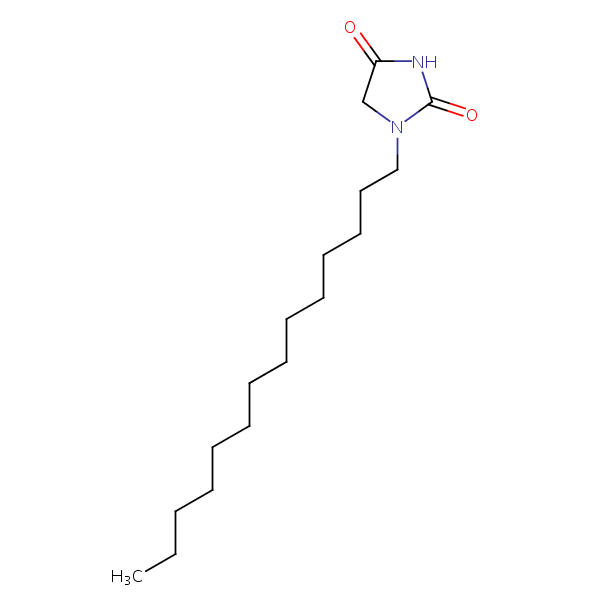 1-Tetradecylimidazolidine-2,4-dione structural formula