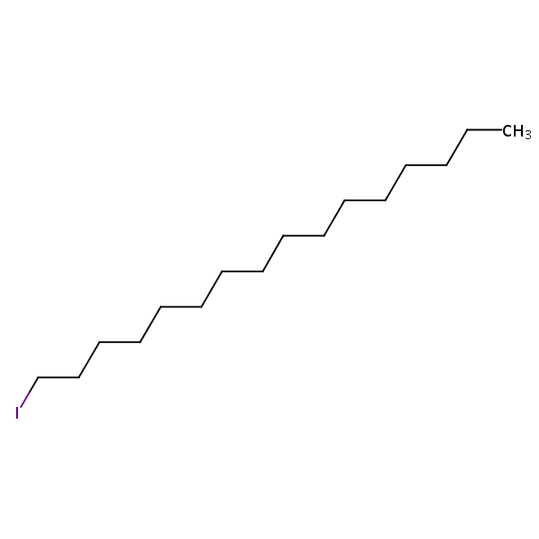 1-iodohexadecane structural formula