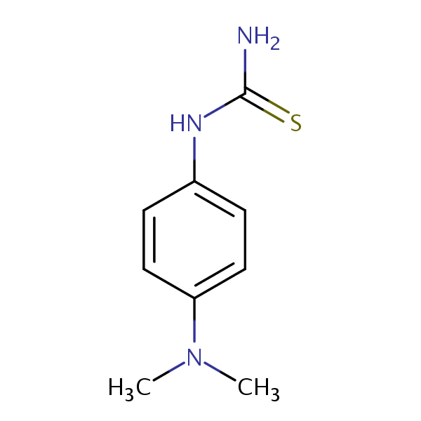 1-(p-(Dimethylamino)phenyl)thiourea structural formula