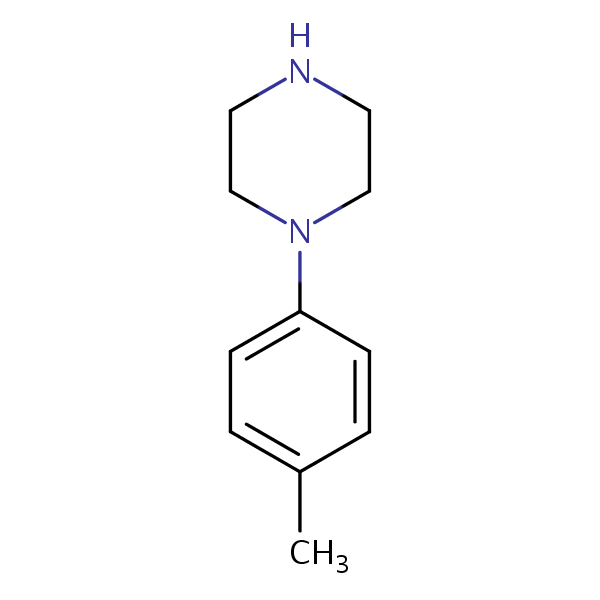 1-(p-Tolyl)piperazine structural formula