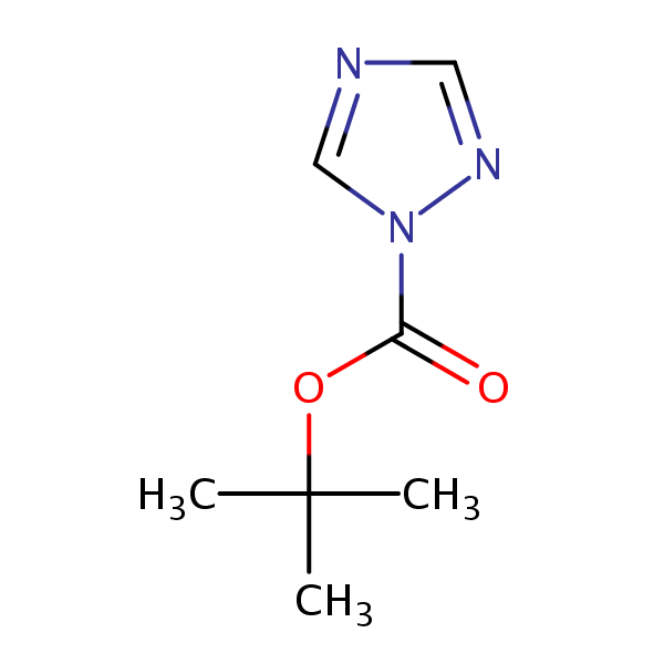 1-tert-Butyl 1H-1,2,4-triazole-1-carboxylate structural formula