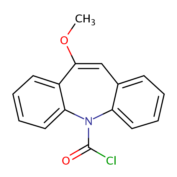 10-Methoxyiminostilbene-5-carbonylchloride structural formula