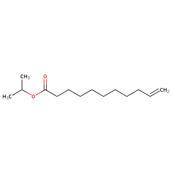 10-Undecenoic acid, 1-methylethyl ester structural formula