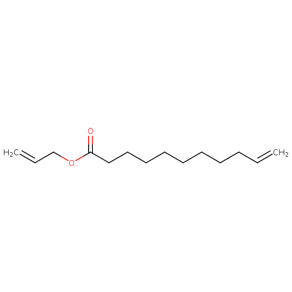 10-Undecenoic acid, 2-propenyl ester structural formula