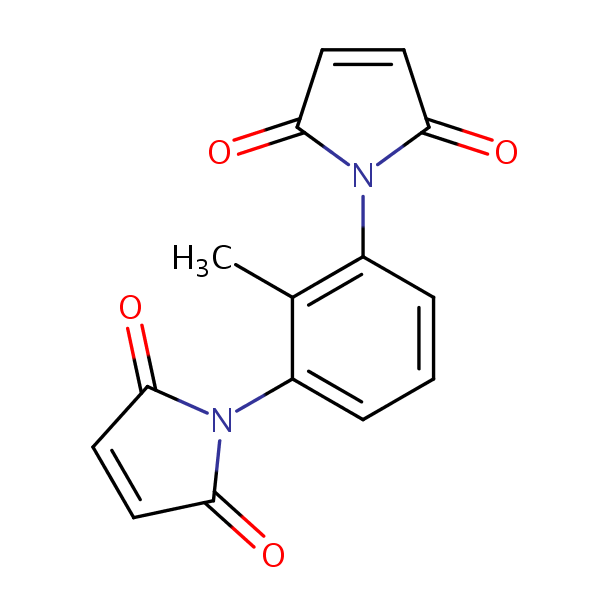 1,1’-(2-Methyl-1,3-phenylene)bis-1H-pyrrole-2,5-dione structural formula