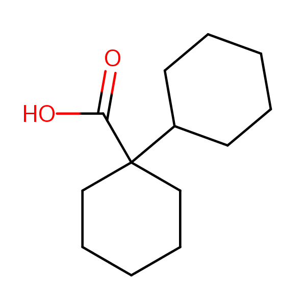 (1,1’-Bicyclohexyl)-1-carboxylic acid structural formula