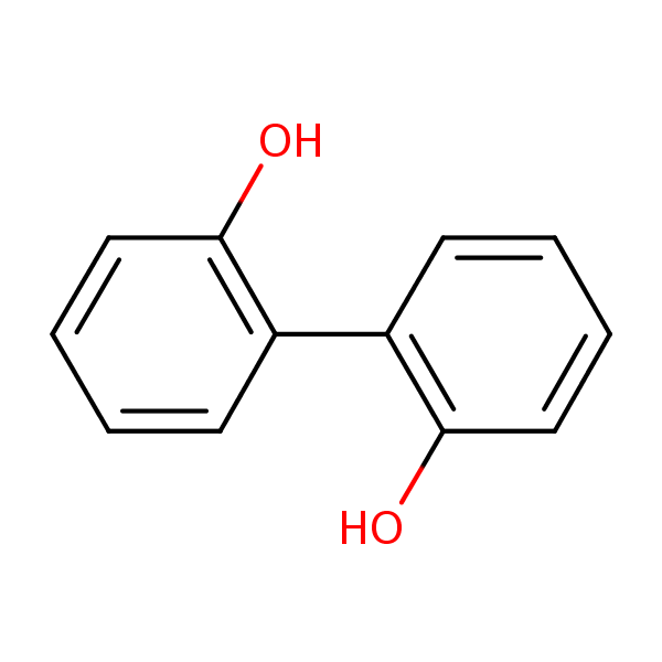 (1,1’-Biphenyl)-2,2’-diol structural formula