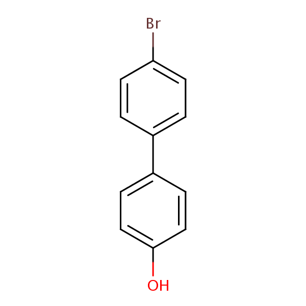 (1,1’-Biphenyl)-4-ol, 4’-bromo- structural formula