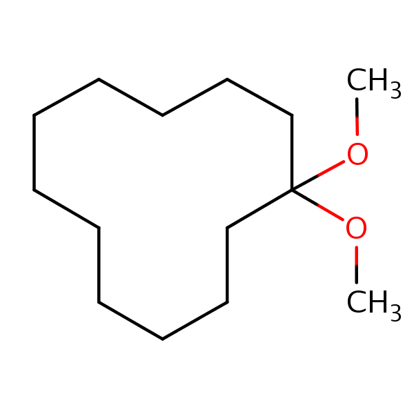 1,1-Dimethoxycyclododecane structural formula