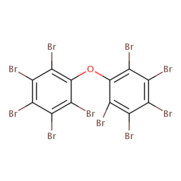 1,1’-Oxybis[2,3,4,5,6-pentabromobenzene] structural formula