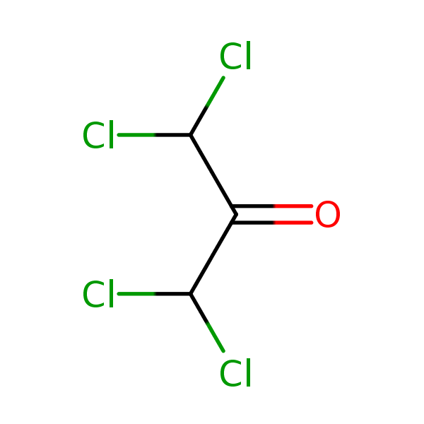 1,1,3,3-Tetrachloropropanone structural formula
