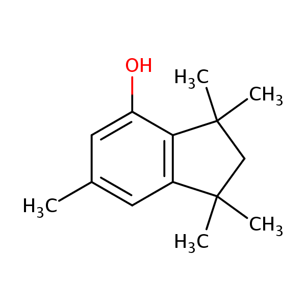 1,1,3,3,6-Pentamethylindan-4-ol structural formula