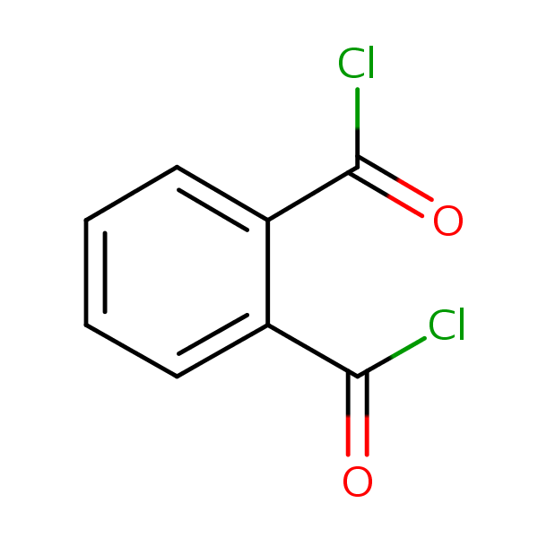 1,2-Benzenedicarbonyl dichloride structural formula
