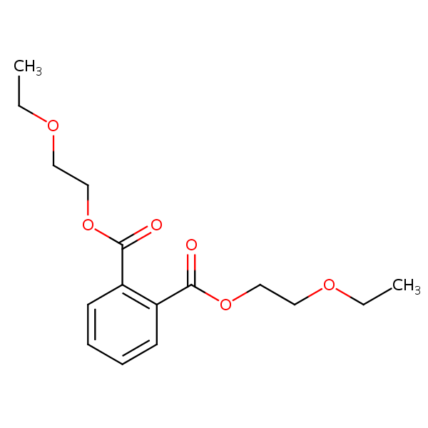 1,2-Benzenedicarboxylic acid, bis(2-ethoxyethyl) ester structural formula