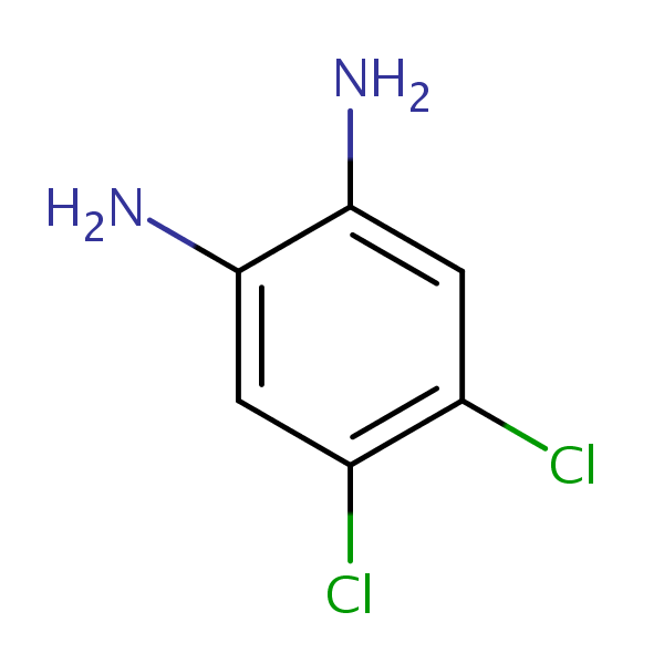 1,2-Diamino-4,5-dichlorobenzene structural formula