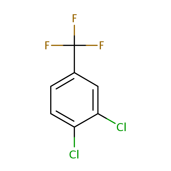 1,2-Dichloro-4-(trifluoromethyl)benzene structural formula