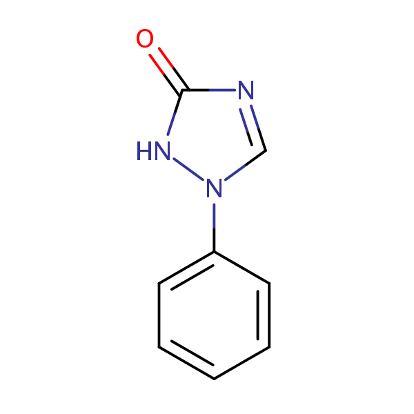 1,2-Dihydro-1-phenyl-3H-1,2,4-triazol-3-one structural formula