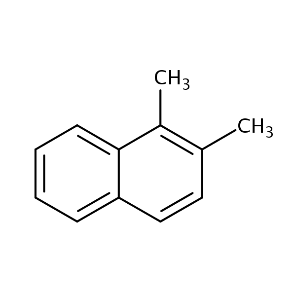 1,2-Dimethylnapthalene structural formula