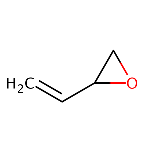 1,2-Epoxy-3-butene structural formula