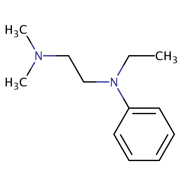 1,2-Ethanediamine, N-ethyl-N’,N’-dimethyl-N-phenyl- structural formula