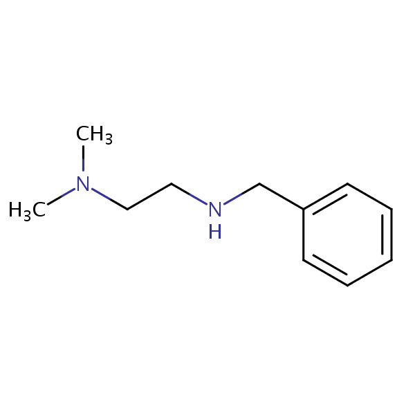 1,2-Ethanediamine, N,N-dimethyl-N’-(phenylmethyl)- structural formula