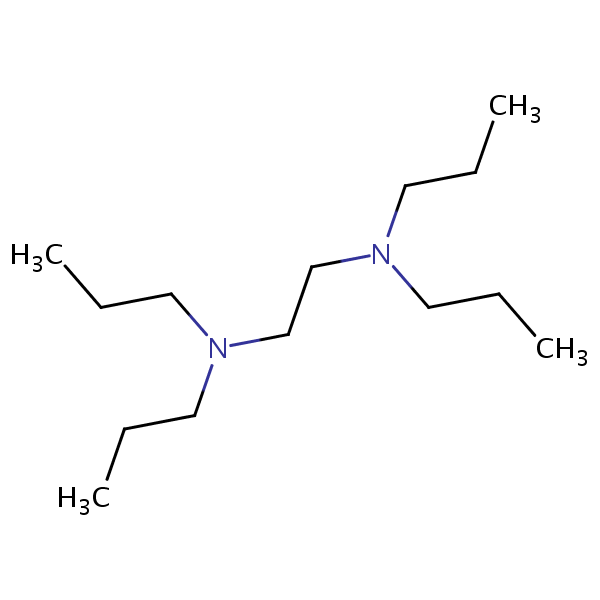 1,2-Ethanediamine, N,N,N’,N’-tetrapropyl- structural formula