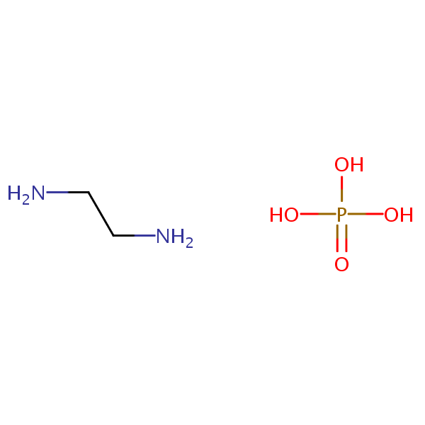 1,2-Ethanediamine, phosphate structural formula