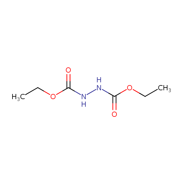 1,2-Hydrazinedicarboxylic acid, diethyl ester structural formula