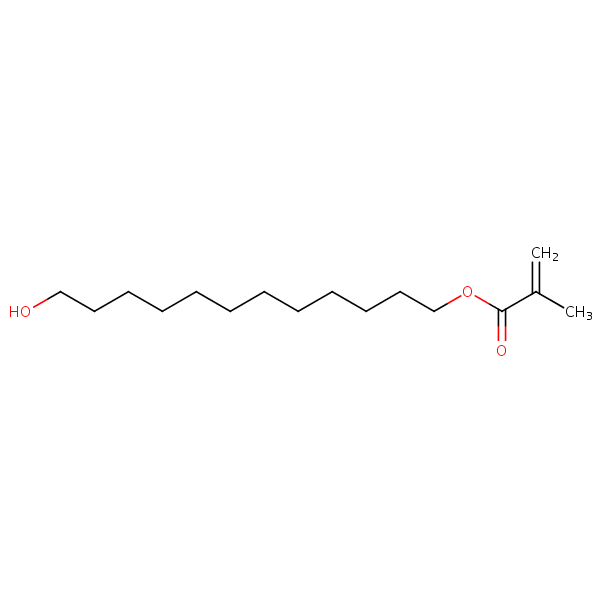 12-Hydroxydodecyl methacrylate structural formula