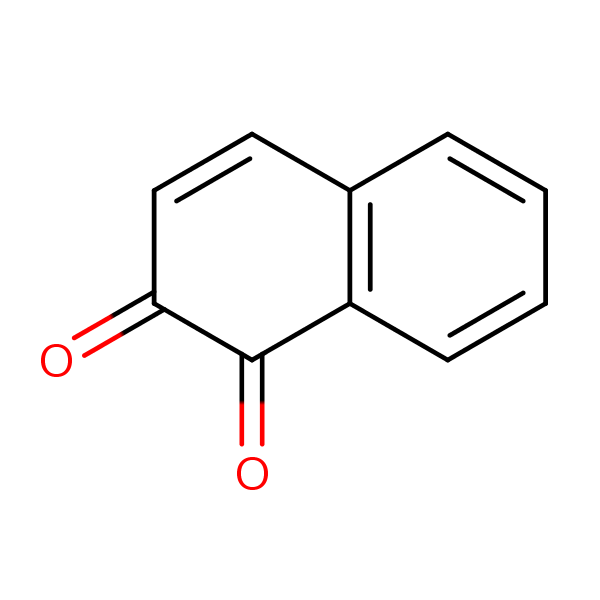 1,2-Naphthoquinone structural formula