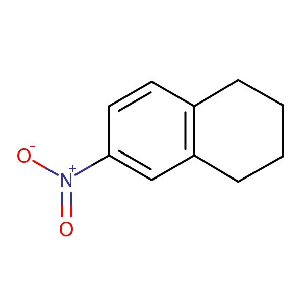 1,2,3,4-Tetrahydro-6-nitronaphthalene structural formula