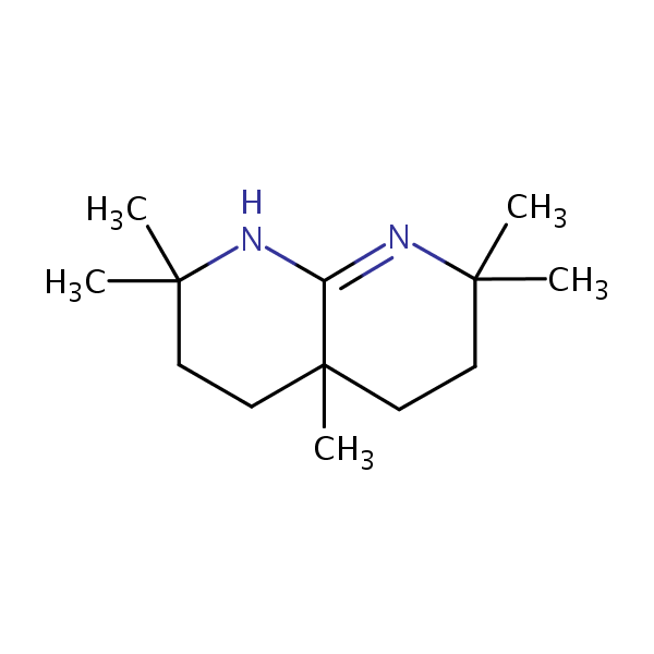 1,2,3,4,4a,5,6,7-Octahydro-2,2,4a,7,7-pentamethyl-1,8-naphthyridine structural formula