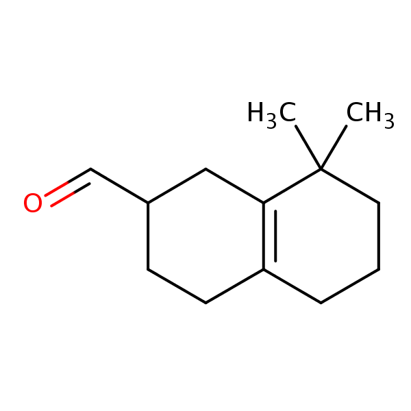 1,2,3,4,5,6,7,8-Octahydro-8,8-dimethyl-2-naphthaldehyde structural formula