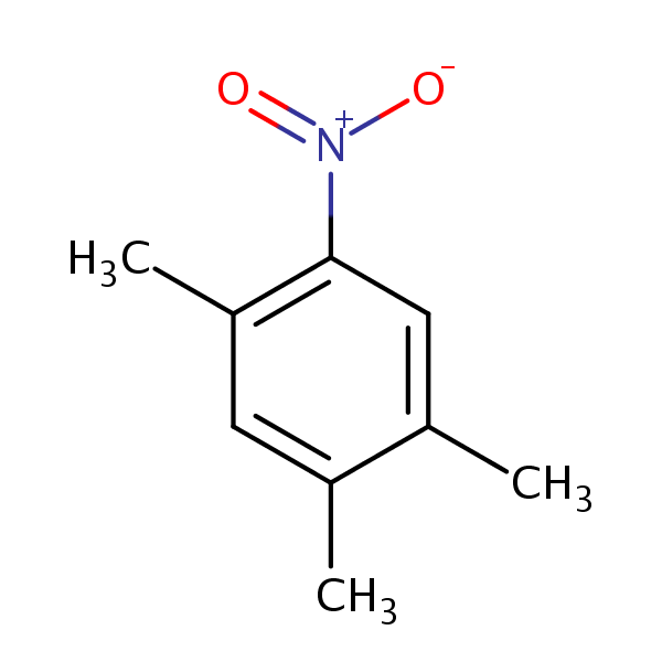1,2,4-Trimethyl-5-nitrobenzene structural formula