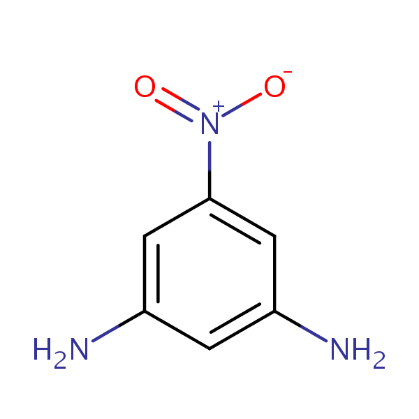 1,3-Benzenediamine, 5-nitro- structural formula