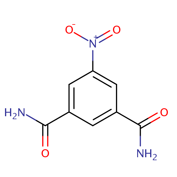 1,3-Benzenedicarboxamide, 5-nitro- structural formula