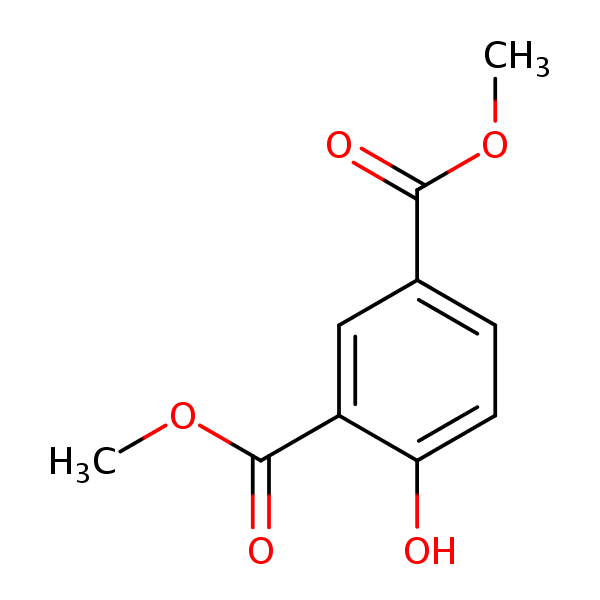 1,3-Benzenedicarboxylic acid, 4-hydroxy-, dimethyl ester structural formula