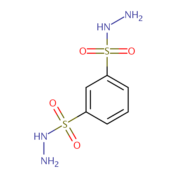 1,3-Benzenedisulfonic acid, 1,3-dihydrazide structural formula