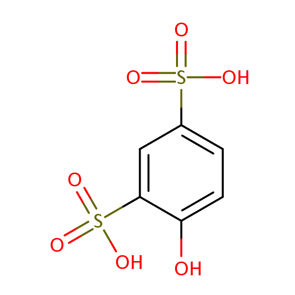 1,3-Benzenedisulfonic acid, 4-hydroxy- structural formula