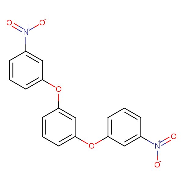 1,3-Bis(3-nitrophenoxy)benzene structural formula