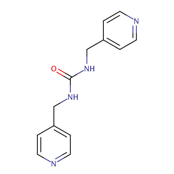 1,3-Bis(4-pyridylmethyl)urea structural formula