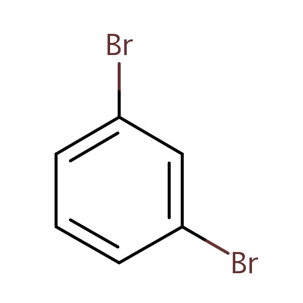 1,3-Dibromobenzene structural formula