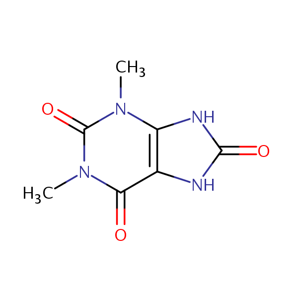 1,3-Dimethyluric acid structural formula