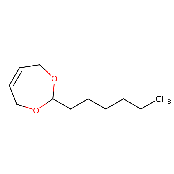 1,3-Dioxepin, 2-hexyl-4,7-dihydro- structural formula
