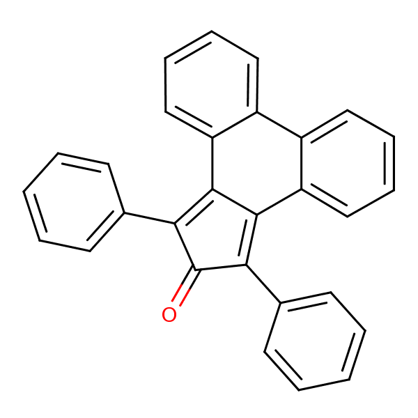 1,3-Diphenyl-2H-cyclopenta(l)phenanthren-2-one structural formula