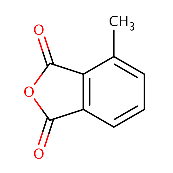 1,3-Isobenzofurandione, 4-methyl- structural formula