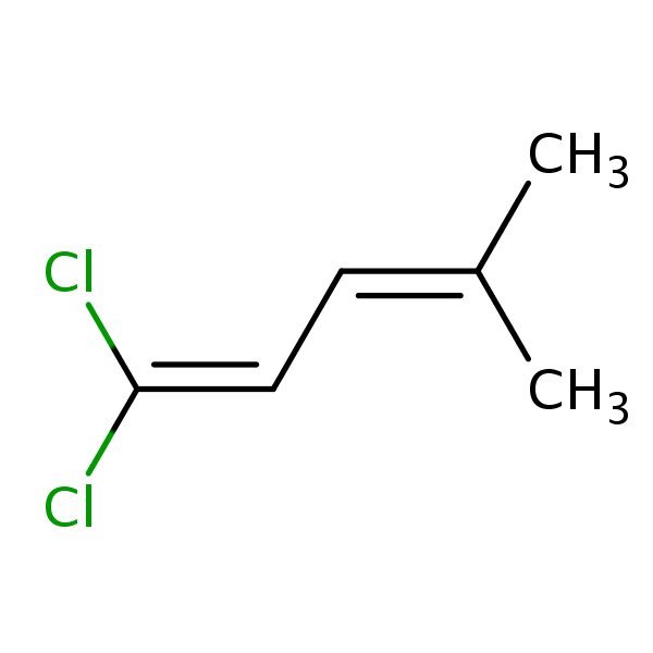1,3-Pentadiene, 1,1-dichloro-4-methyl- structural formula