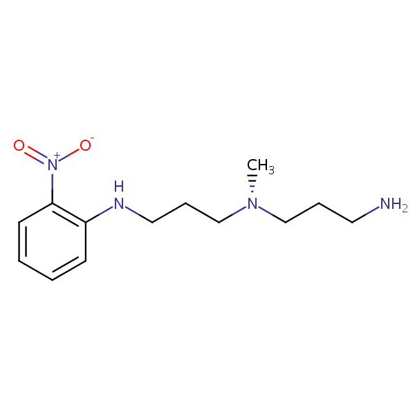1,3-Propanediamine, N-(3-aminopropyl)-N-methyl-N’-(2-nitrophenyl)- structural formula